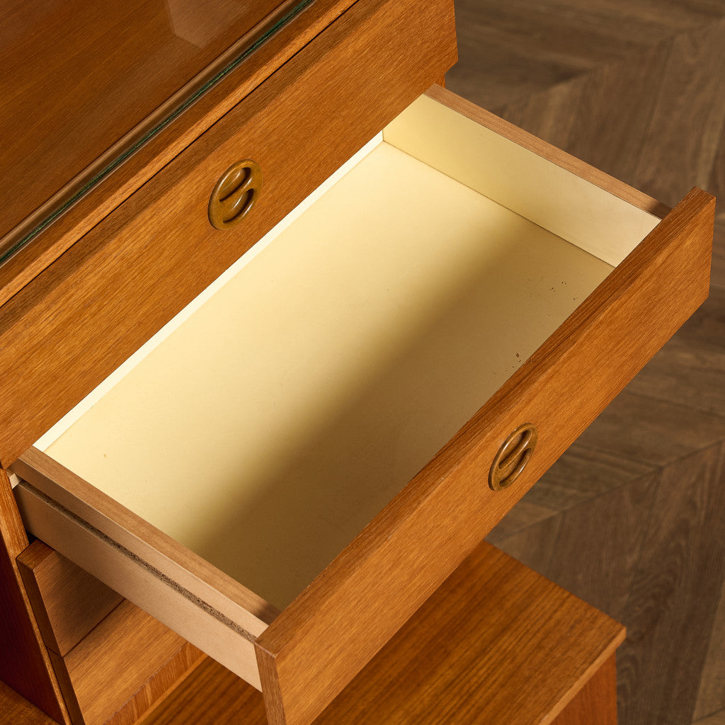 英国 ヴィンテージ ウォールユニット 本棚