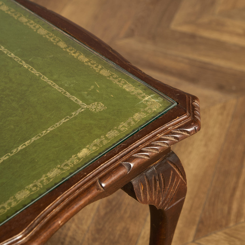 英国 クラシック ガラストップ コーヒーテーブル