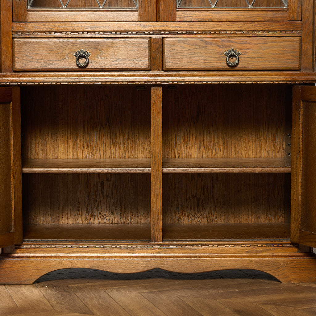 英国 クラシック オーク材 ブックケース