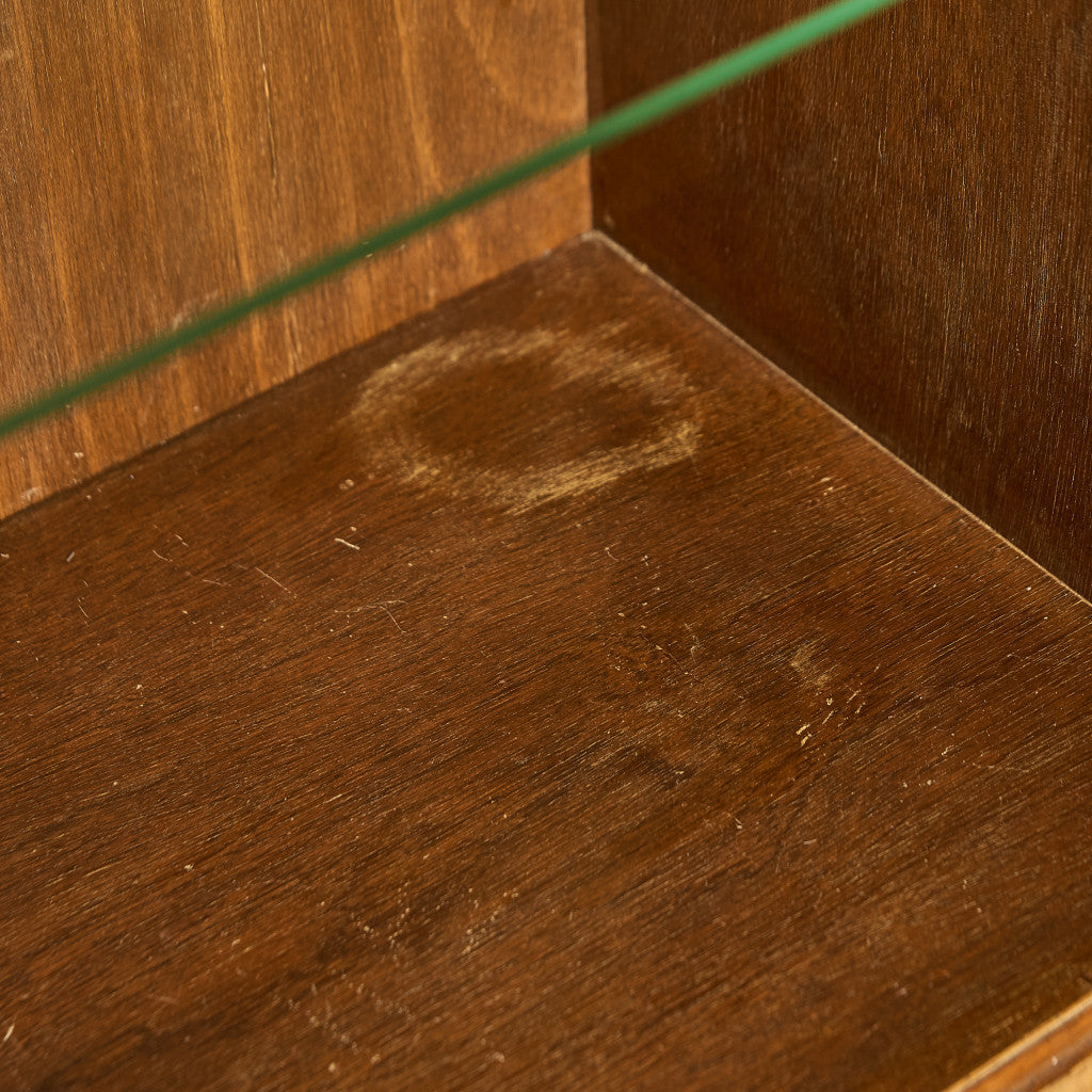 英国 クラシック ウォールナット ブックケース 食器棚