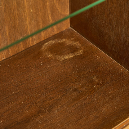 英国 クラシック ウォールナット ブックケース 食器棚