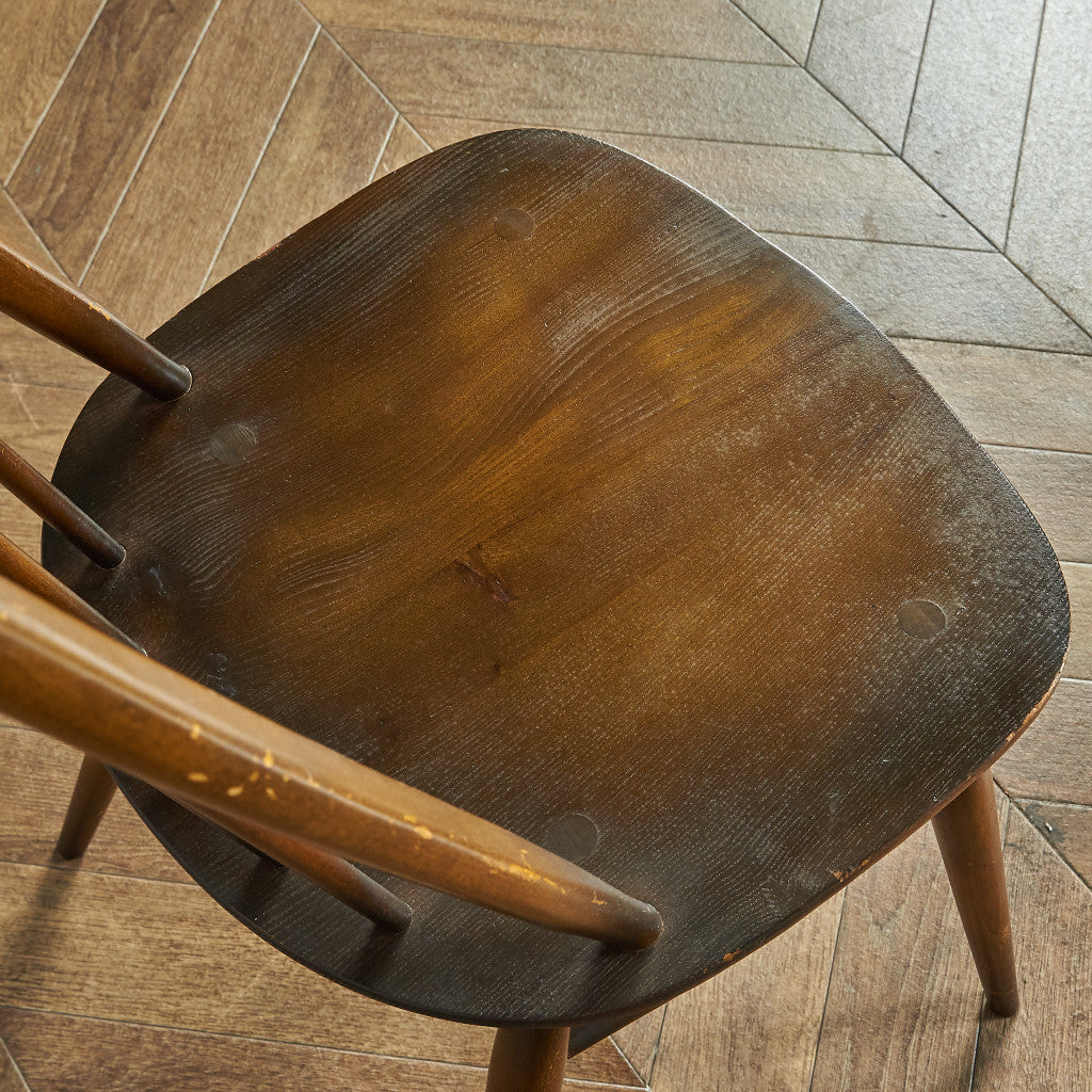 アーコール ERCOL ヴィンテージ クエーカーチェア / ラウンドゴールド