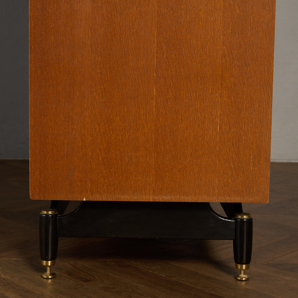 Chinese white ヴィンテージ 3ドア ワードローブ 初期ゴールドラベル