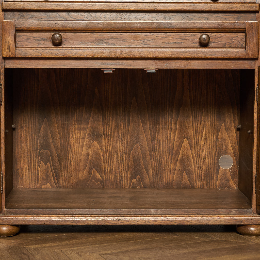 英国 クラシック ロールトップ ライティング ビューロー