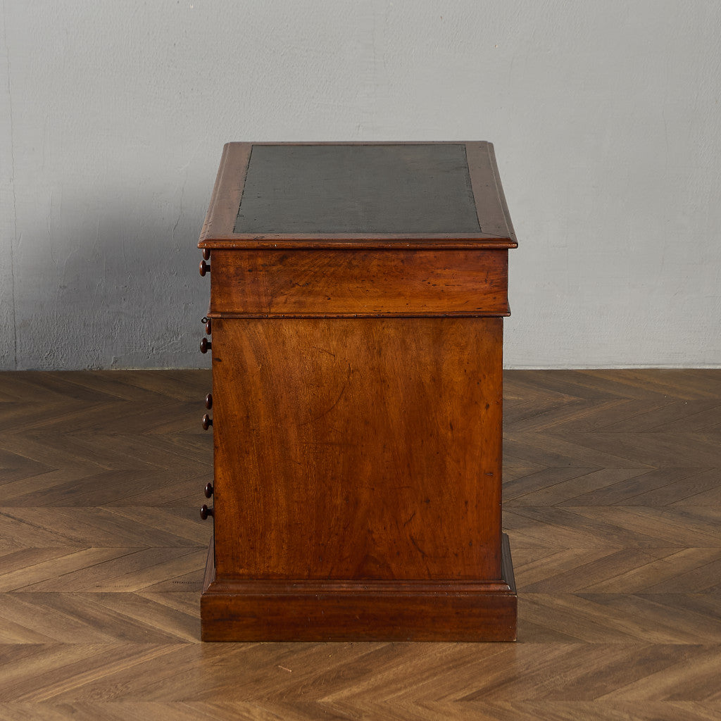 英国 アンティーク 両袖 デスク