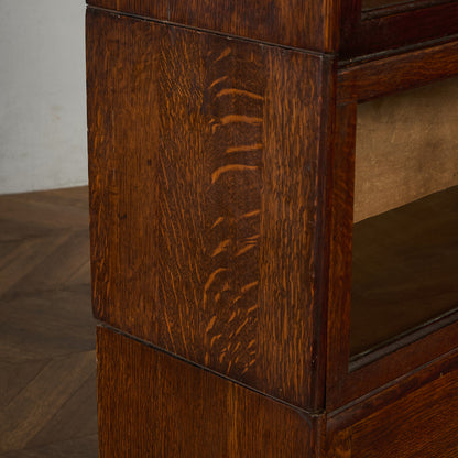 英国 アンティーク スタッキングブックケース 食器棚