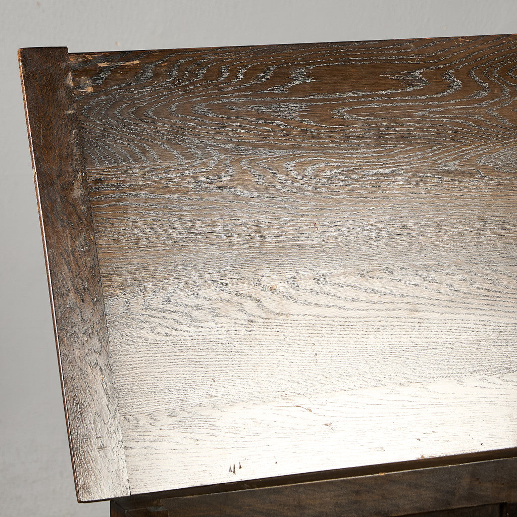 英国 クラシック オーク材 ブランケットボックス