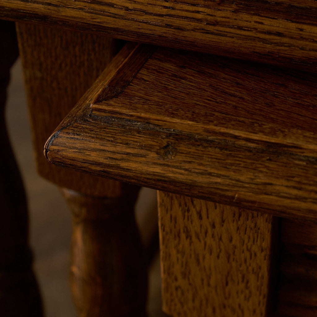 英国 クラシック オーク材 ネストテーブル #89838