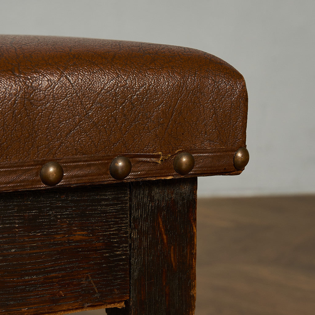 英国 クラシック 収納付 スツール #90015