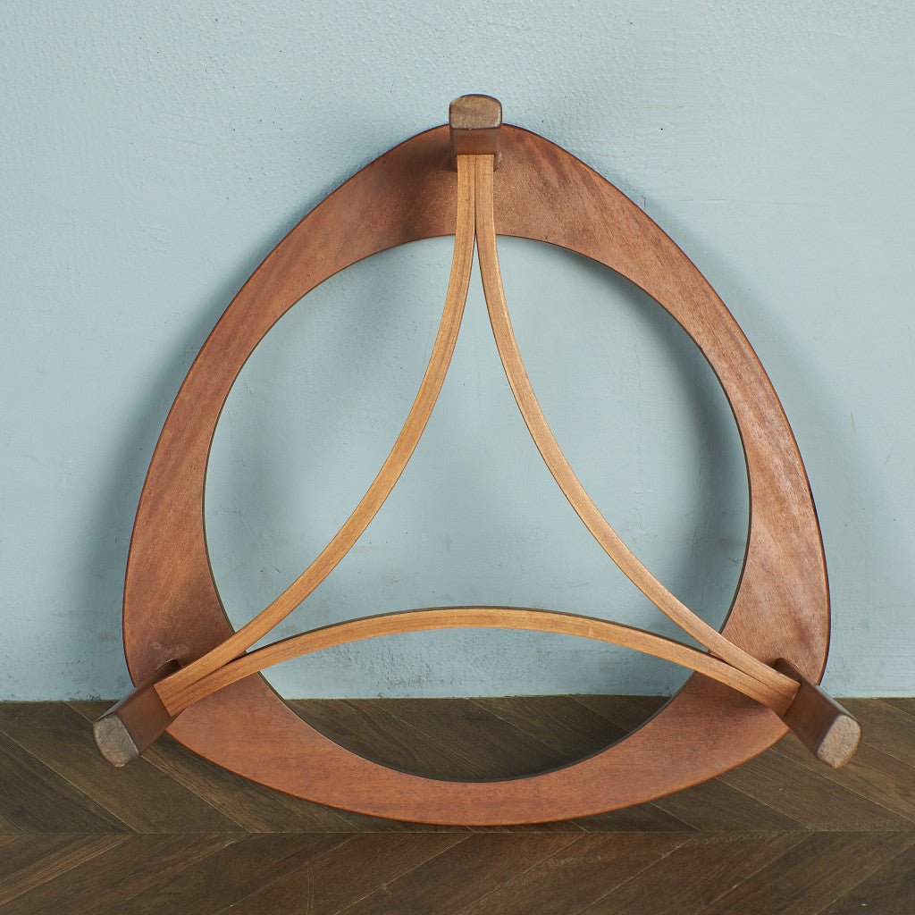 ヴィンテージ トライアングル ガラストップテーブル