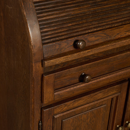 英国 クラシック ロールトップ ライティング ビューロー