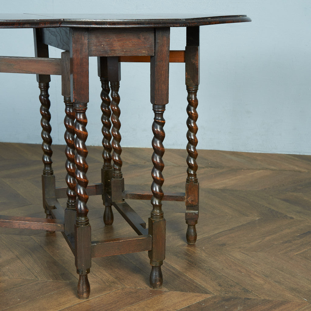 英国クラシック ドロップリーフ ゲートレッグテーブル #83843