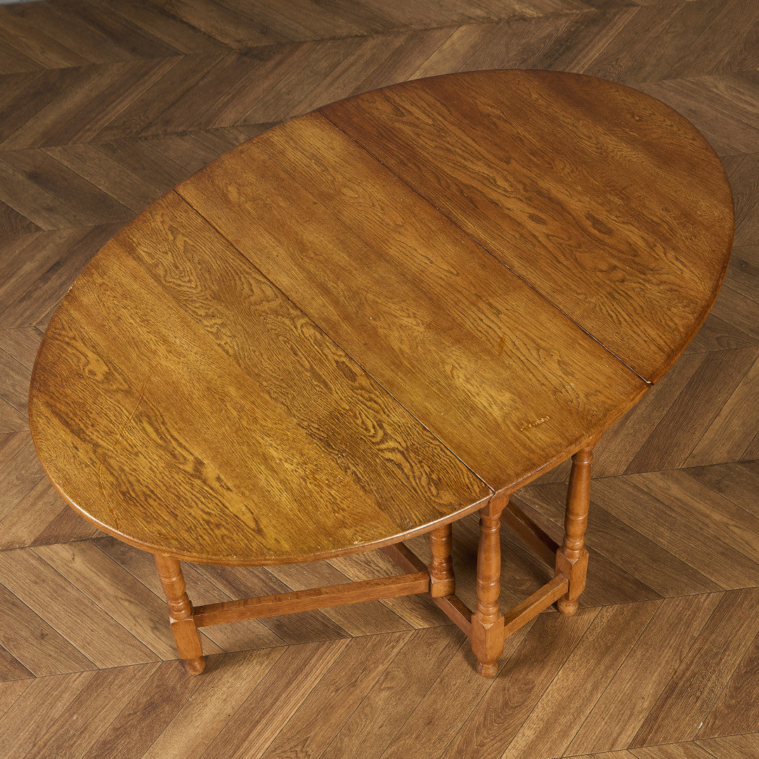 英国 クラシック ドロップリーフ ゲートレッグテーブル