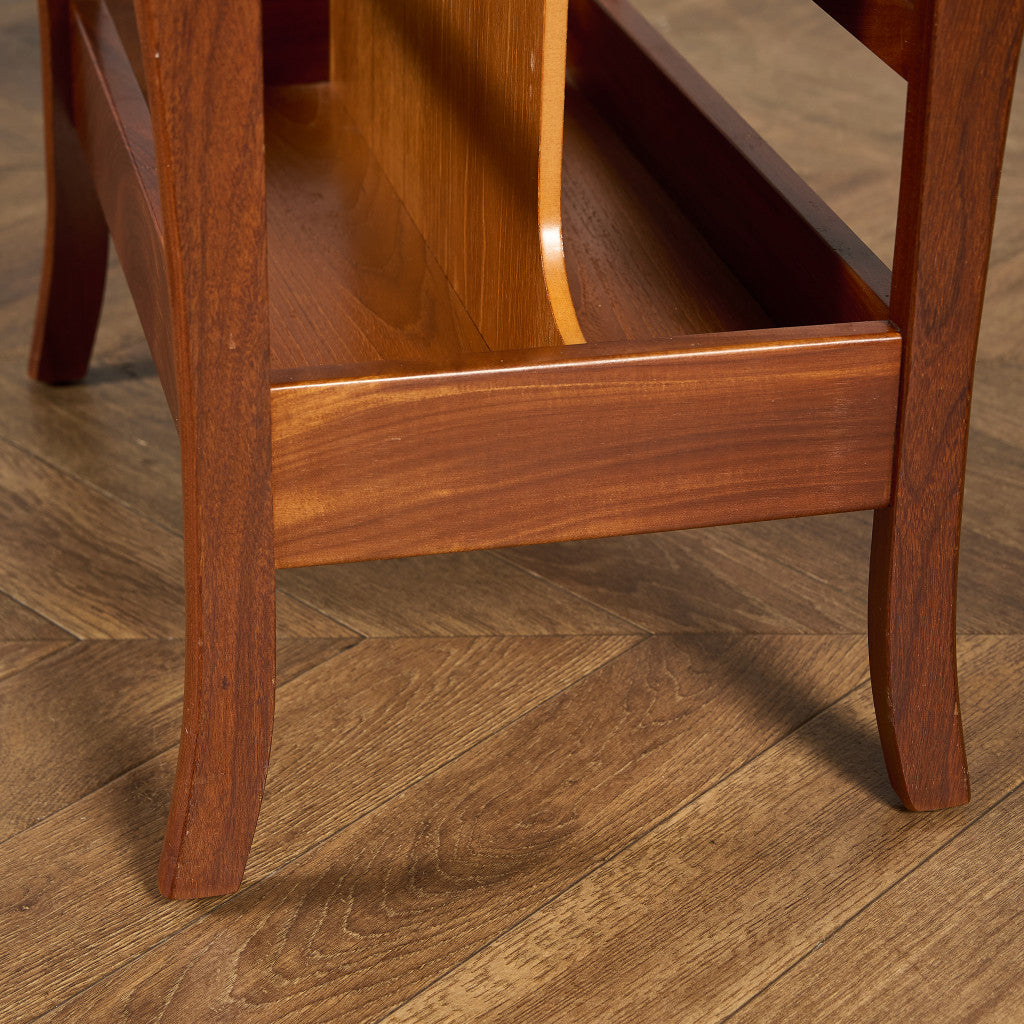 英国 ヴィンテージ マガジンラック サイドテーブル #91699