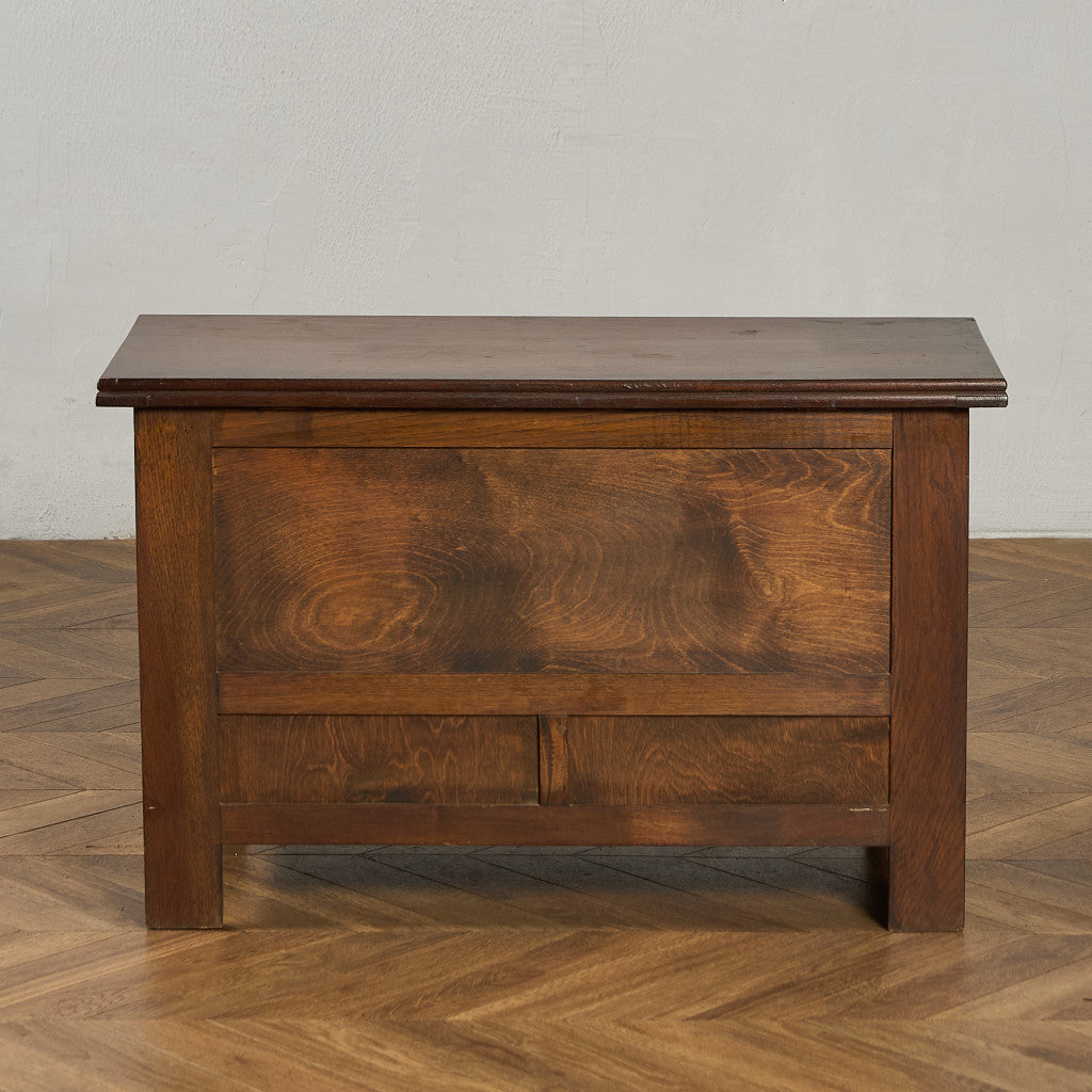 英国 クラシック オーク材 ブランケットボックス