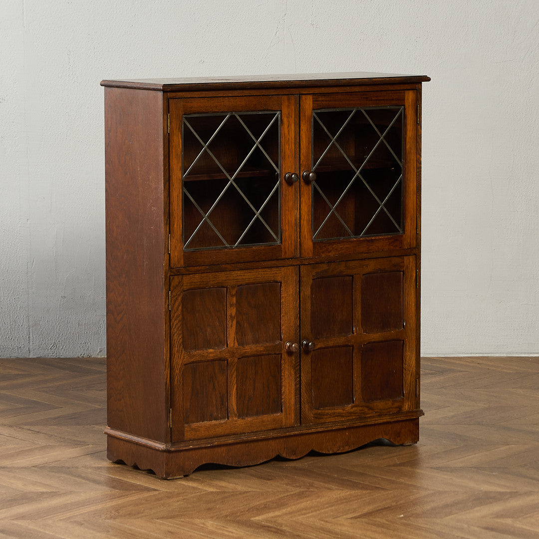 英国 クラシック オーク材 ブックケース