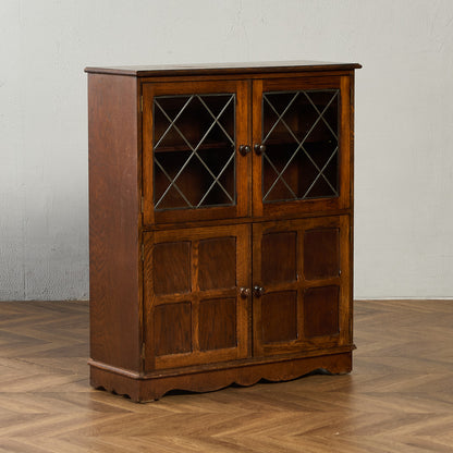 英国 クラシック オーク材 ブックケース