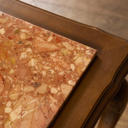 英国 クラシック 大理石 ネストテーブル サイドテーブル #96617