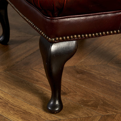 英国 クラシック チェスターフィールド スツール #83791