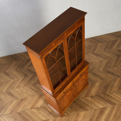 英国 クラシック エドワーディアン ブックケース 食器棚