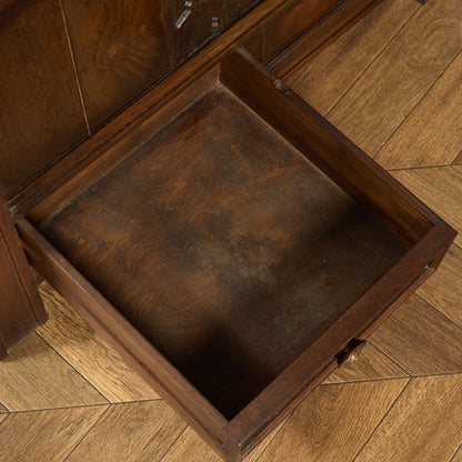 英国 クラシック オーク材 ブランケットボックス