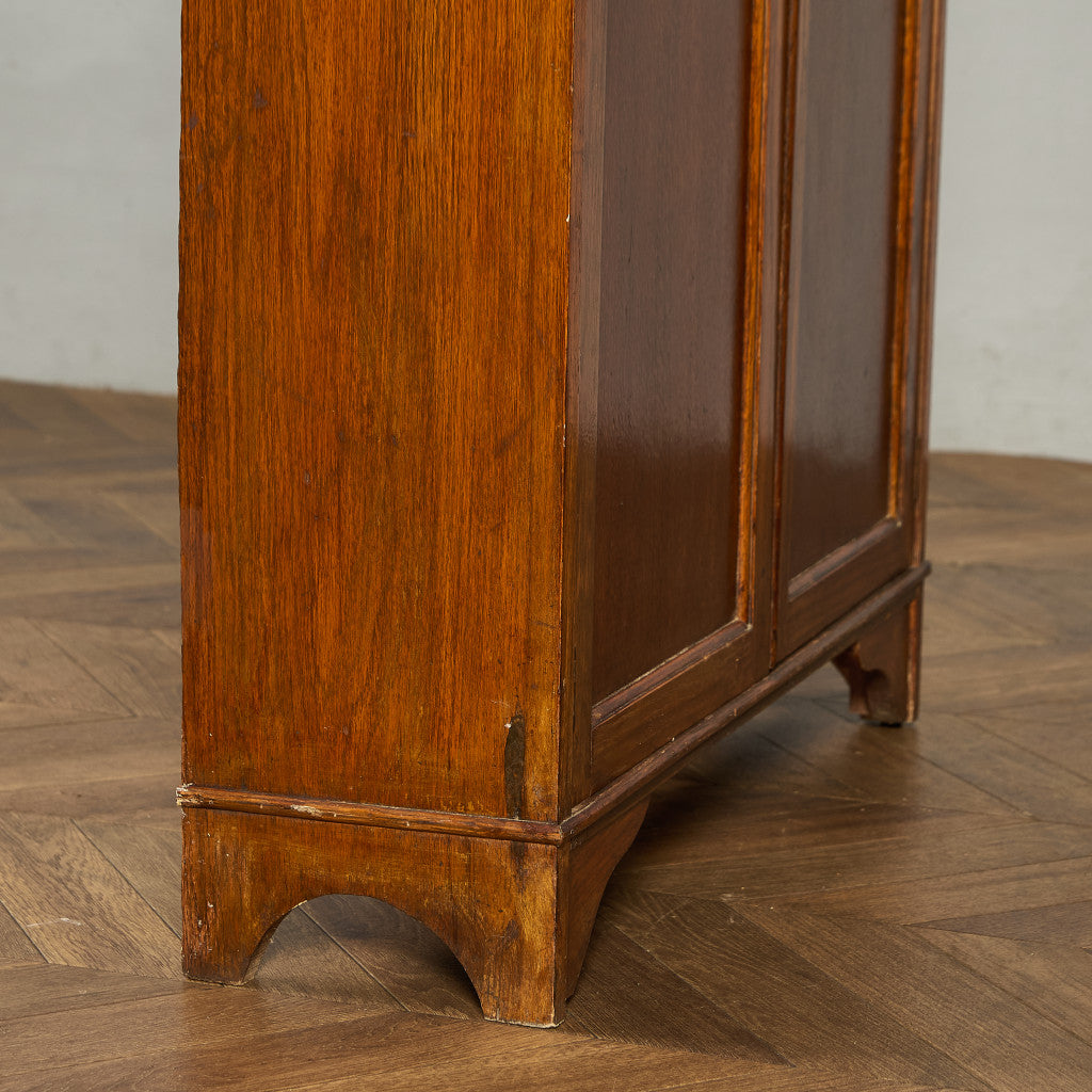 英国 クラシック オーク材 ブックケース 食器棚