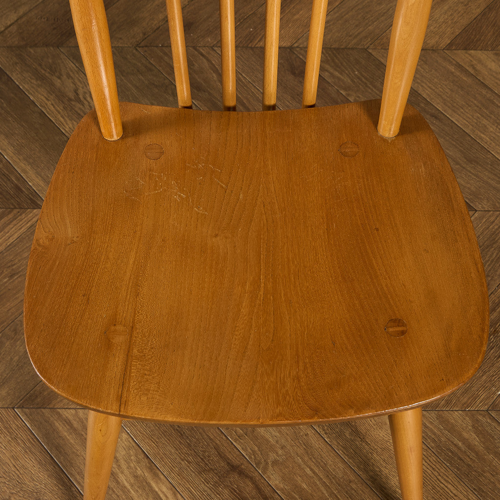 ヴィンテージ スティックバック ハイバックチェア ブルーラベル