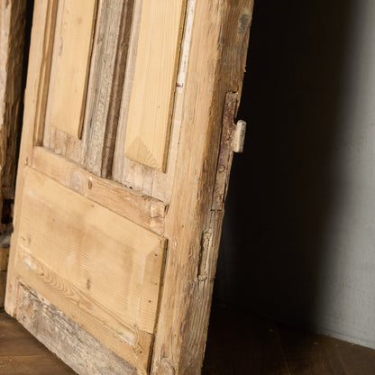 英国 アンティーク 両開き 鉄格子 ウッド ドア 2点セット