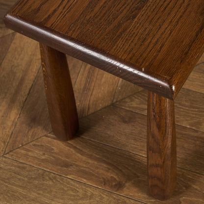 オランダ製 オーク無垢材 ネストテーブル