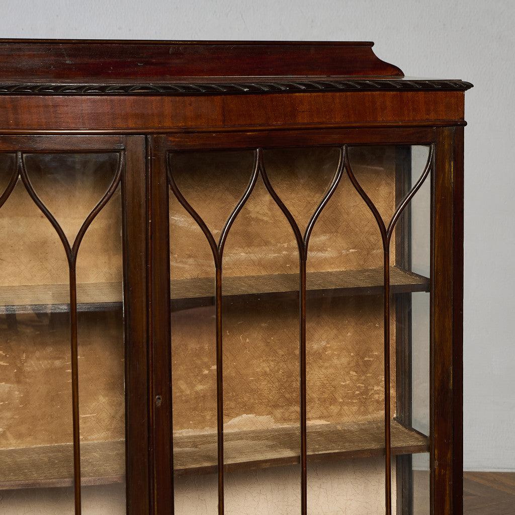 英国 クラシック ディスプレイ ガラス キャビネット