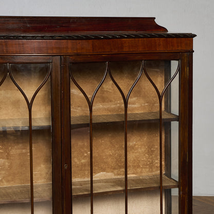 英国 クラシック ディスプレイ ガラス キャビネット