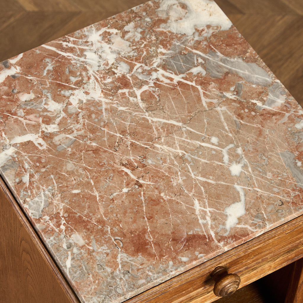 英国 クラシック 大理石 サイドキャビネット #97017