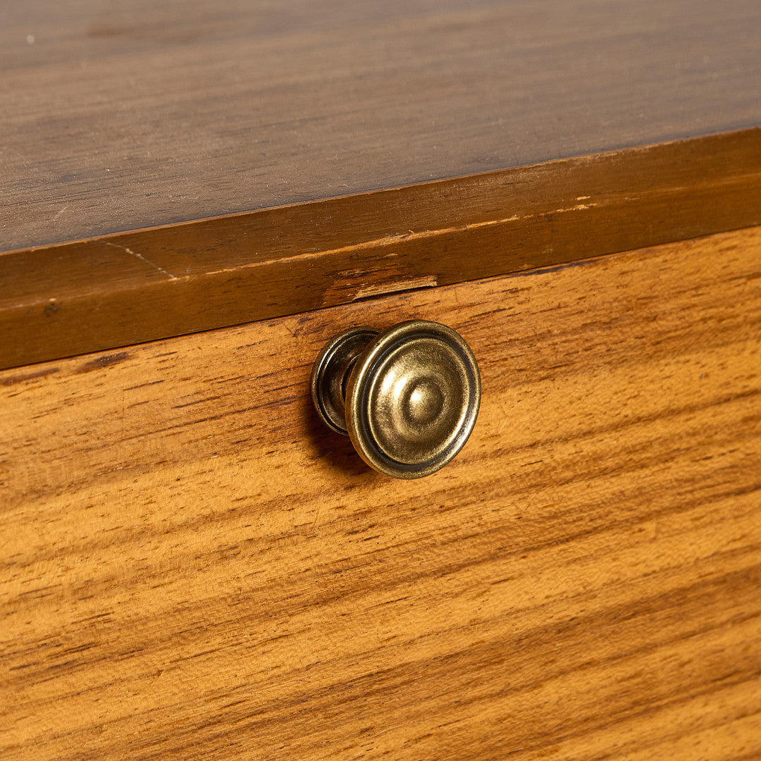 ヴィンテージ ナロー ガラスキャビネット ブックケース