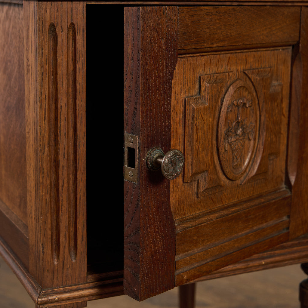 英国 クラシック 大理石 サイドキャビネット #96618