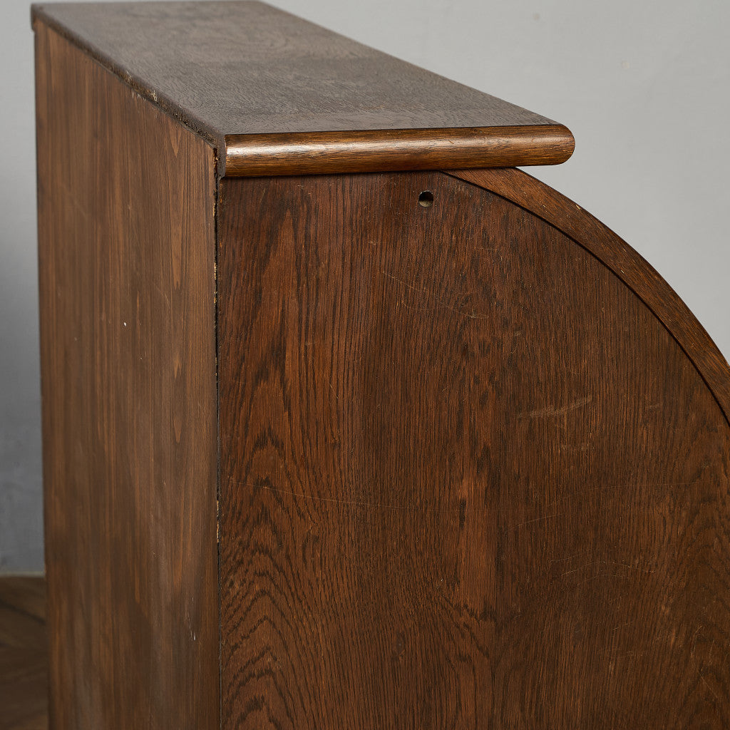 英国 クラシック ロールトップ ライティング ビューロー