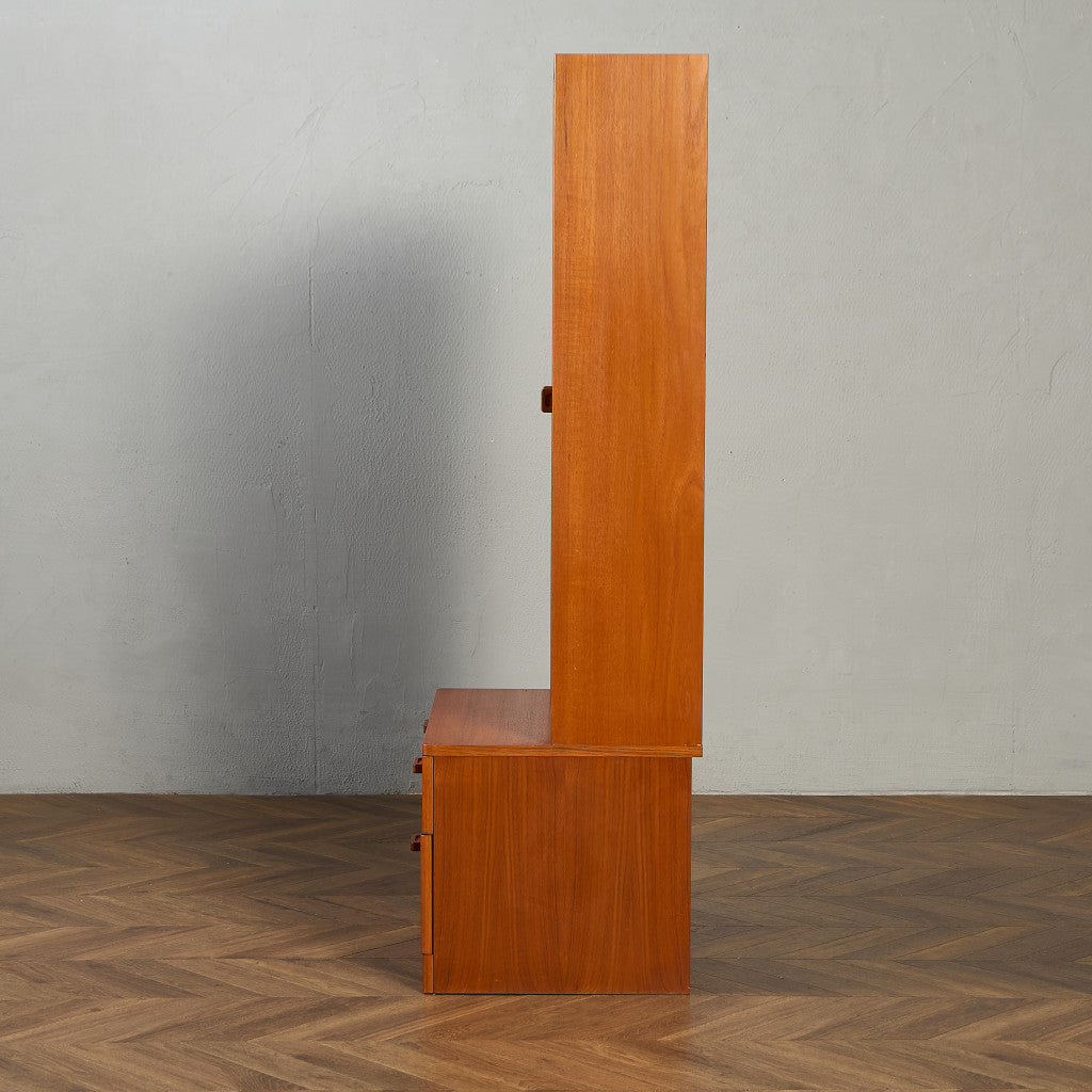 ヴィンテージ ガラス キャビネット