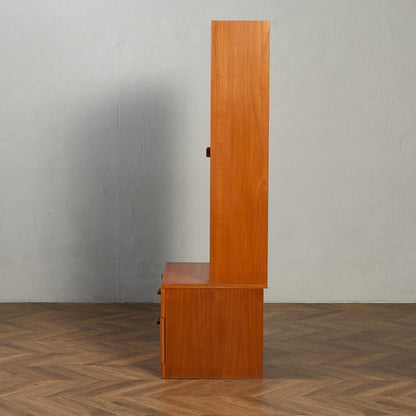 ヴィンテージ ガラス キャビネット