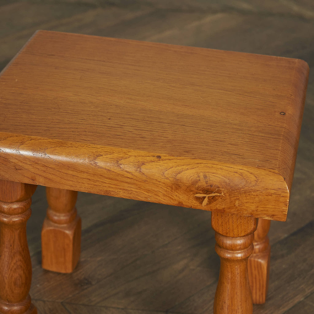 Dutch solid oak nesting table #85389