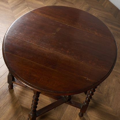 英国 クラシック ドロップリーフ ゲートレッグテーブル #91789