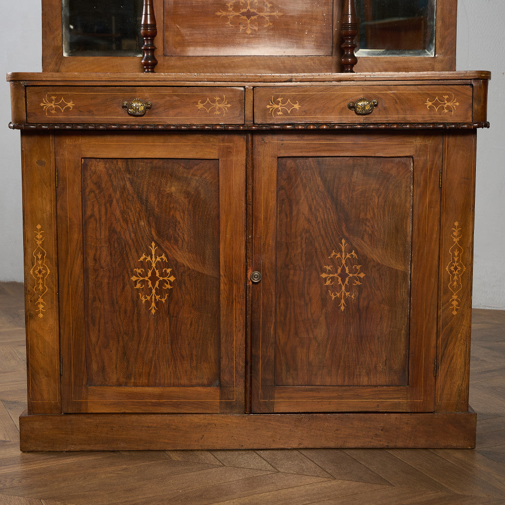 英国 アンティーク ミラーバック サイドボード シフォニア