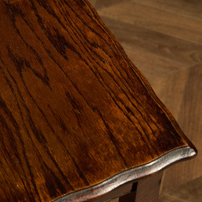 英国 クラシック オーク材 サイドテーブル