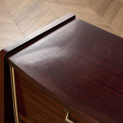 英国 ヴィンテージ ベッドサイド キャビネット