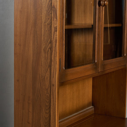 Old Colonial ヴィンテージ ブックケース カップボード ラウンドゴールドラベル