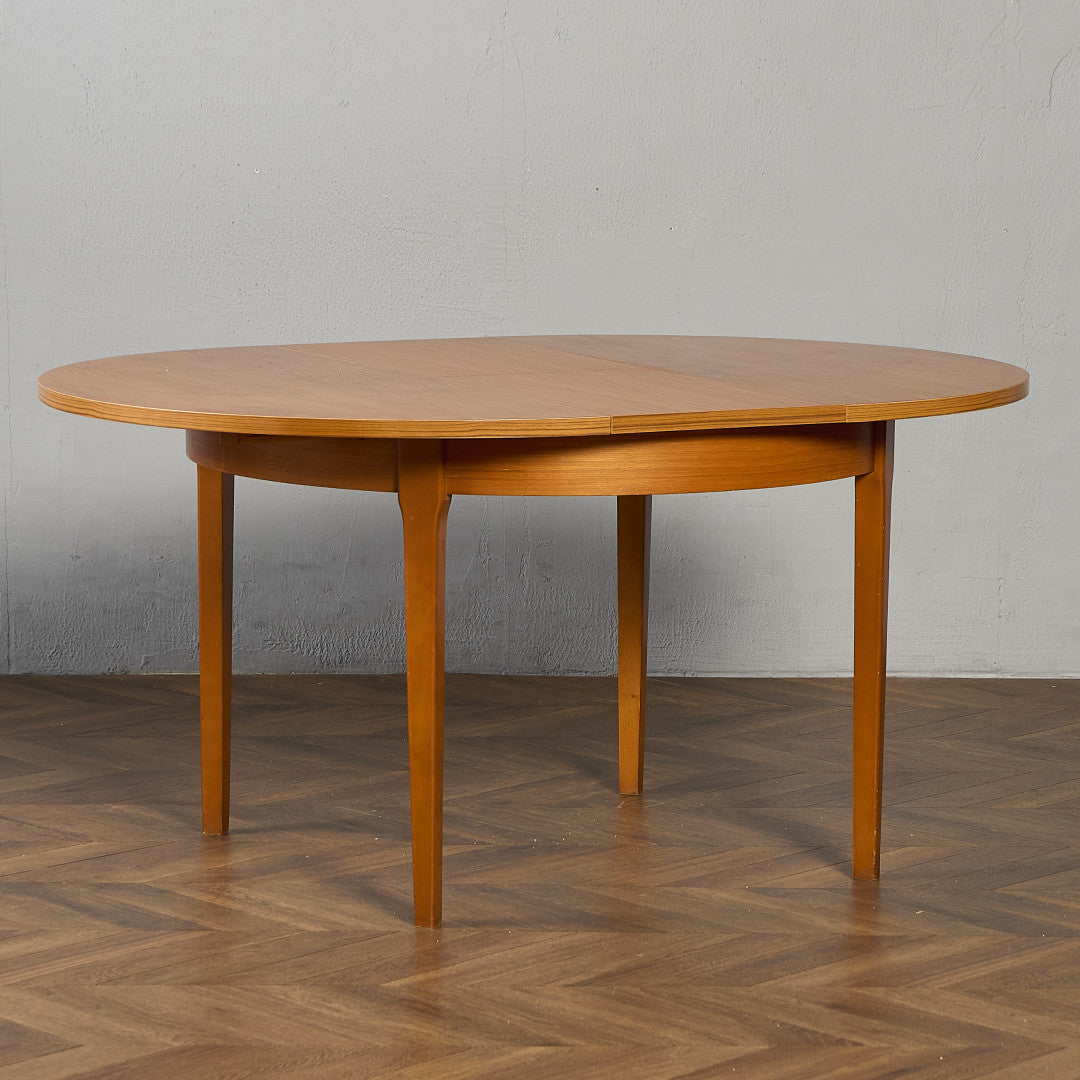 英国 ヴィンテージ エクステンション ラウンド ダイニングテーブル