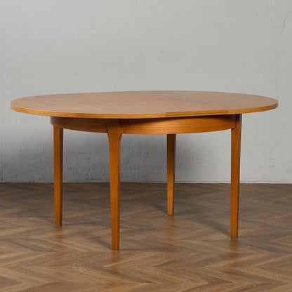 英国 ヴィンテージ エクステンション ラウンド ダイニングテーブル