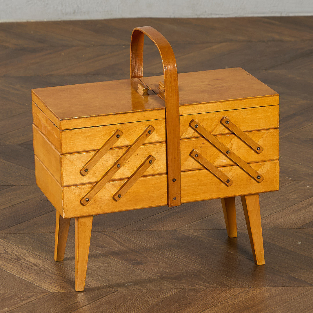 英国 ヴィンテージ ソーイングボックス