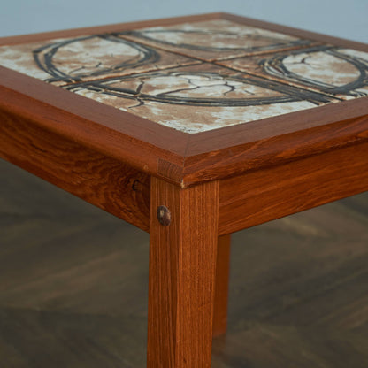 TRIOH mobler Danish tile top nesting table #84018