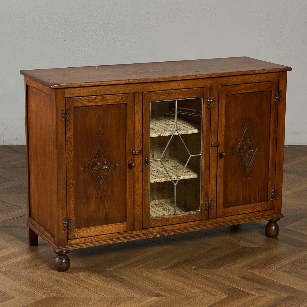 英国 クラシック ガラス キャビネット #91798