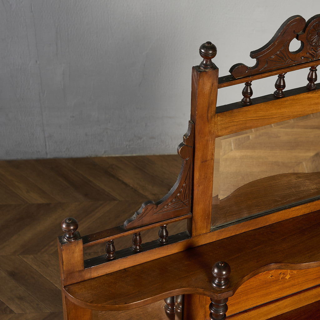 英国 アンティーク ミラーバック サイドボード シフォニア