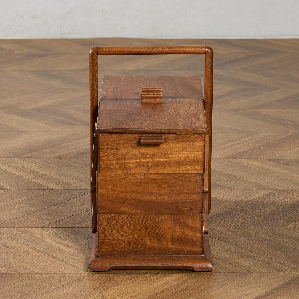 英国 ヴィンテージ ソーイングボックス #95619